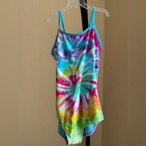 Rainbow Spiral One Piece Swimsuit Vibrant